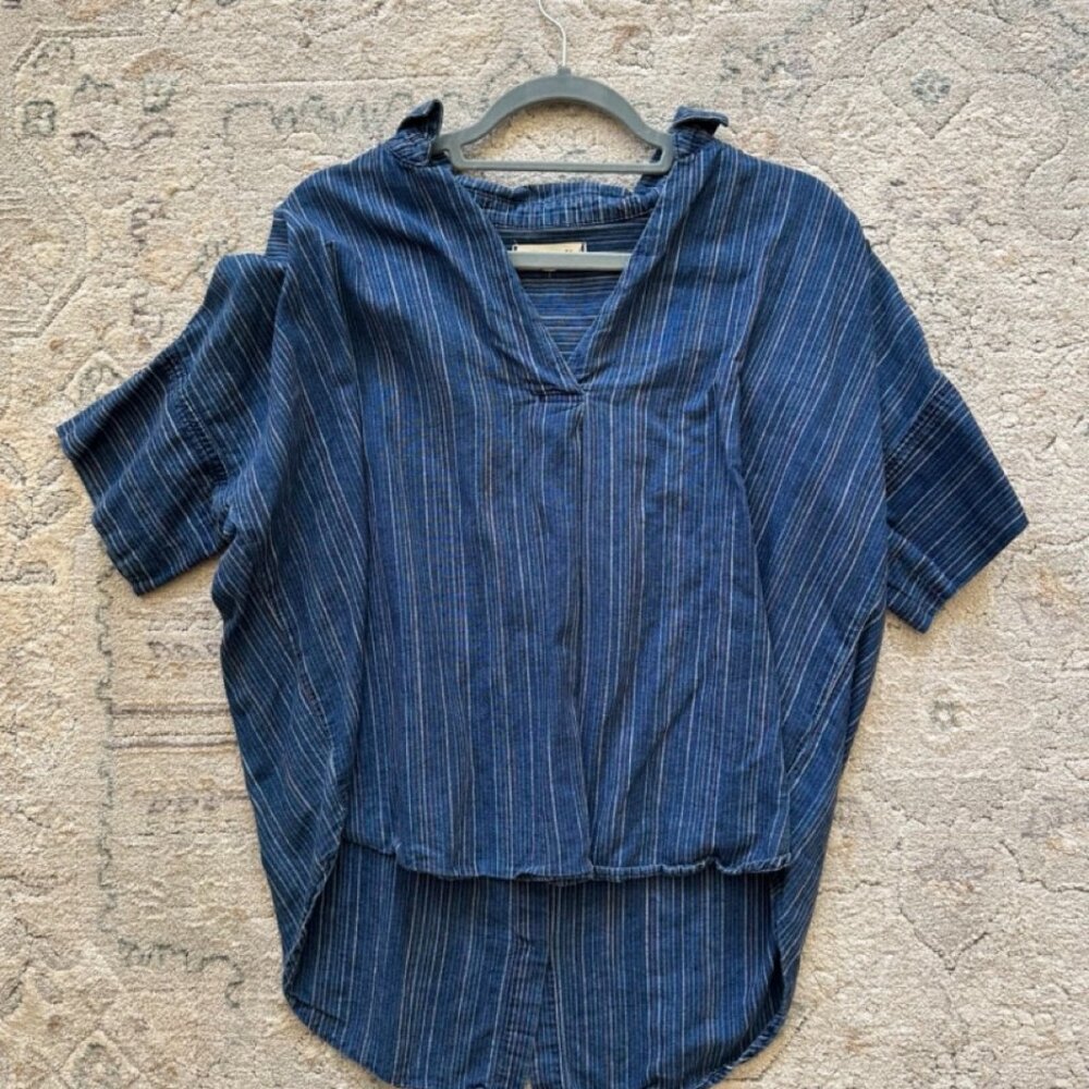 Madewell Button-Back Courier Shirt in Cecile Stripe